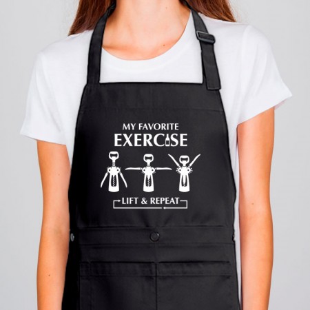 Avental senhora “My favorite exercise”